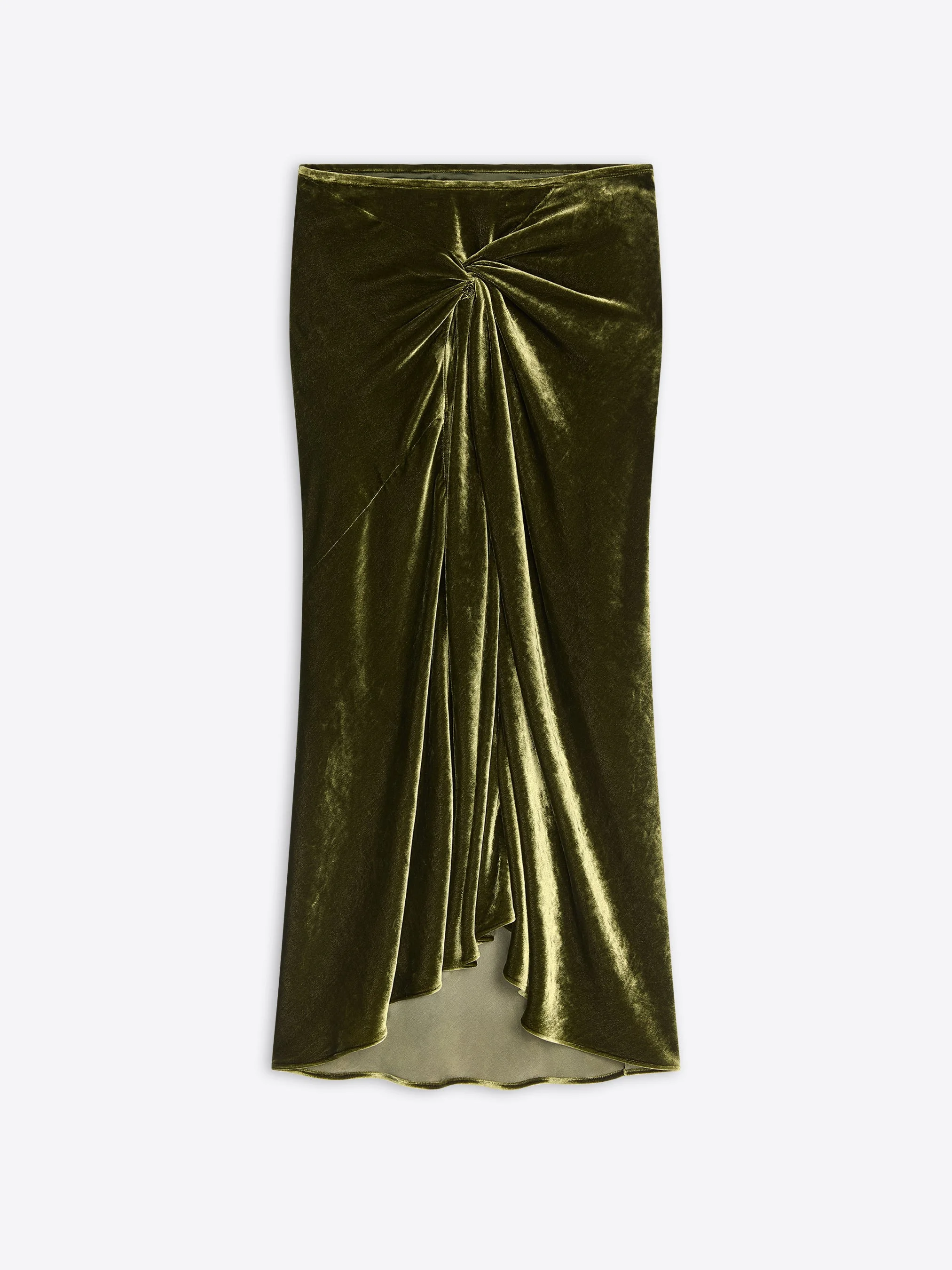 MIDI DRAPED SKIRT - 1