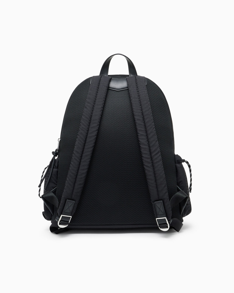 ROUND NYLON BACKPACK WITH MONOGRAM LETTERING 3