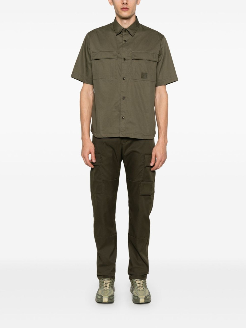 C.P. Company logo-patch cotton shirt outlook