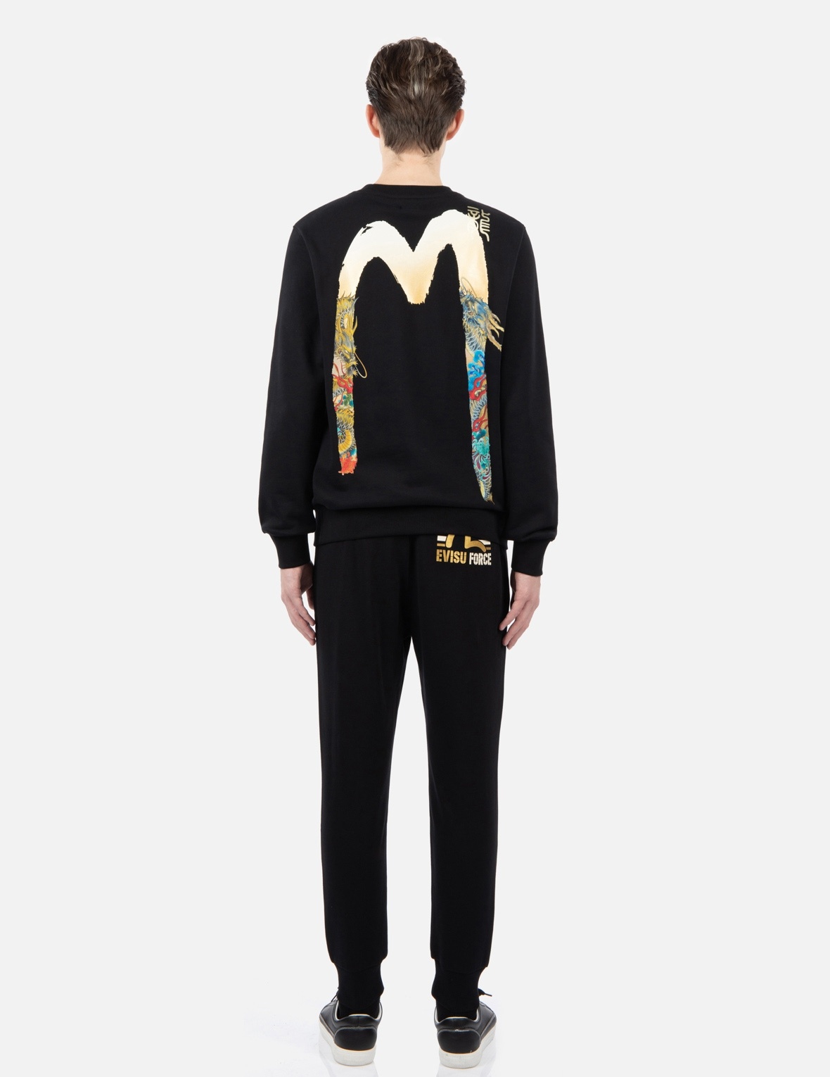 GRADATED DRAGON-DUO DAICOCK PRINT SWEATSHIRT - 5