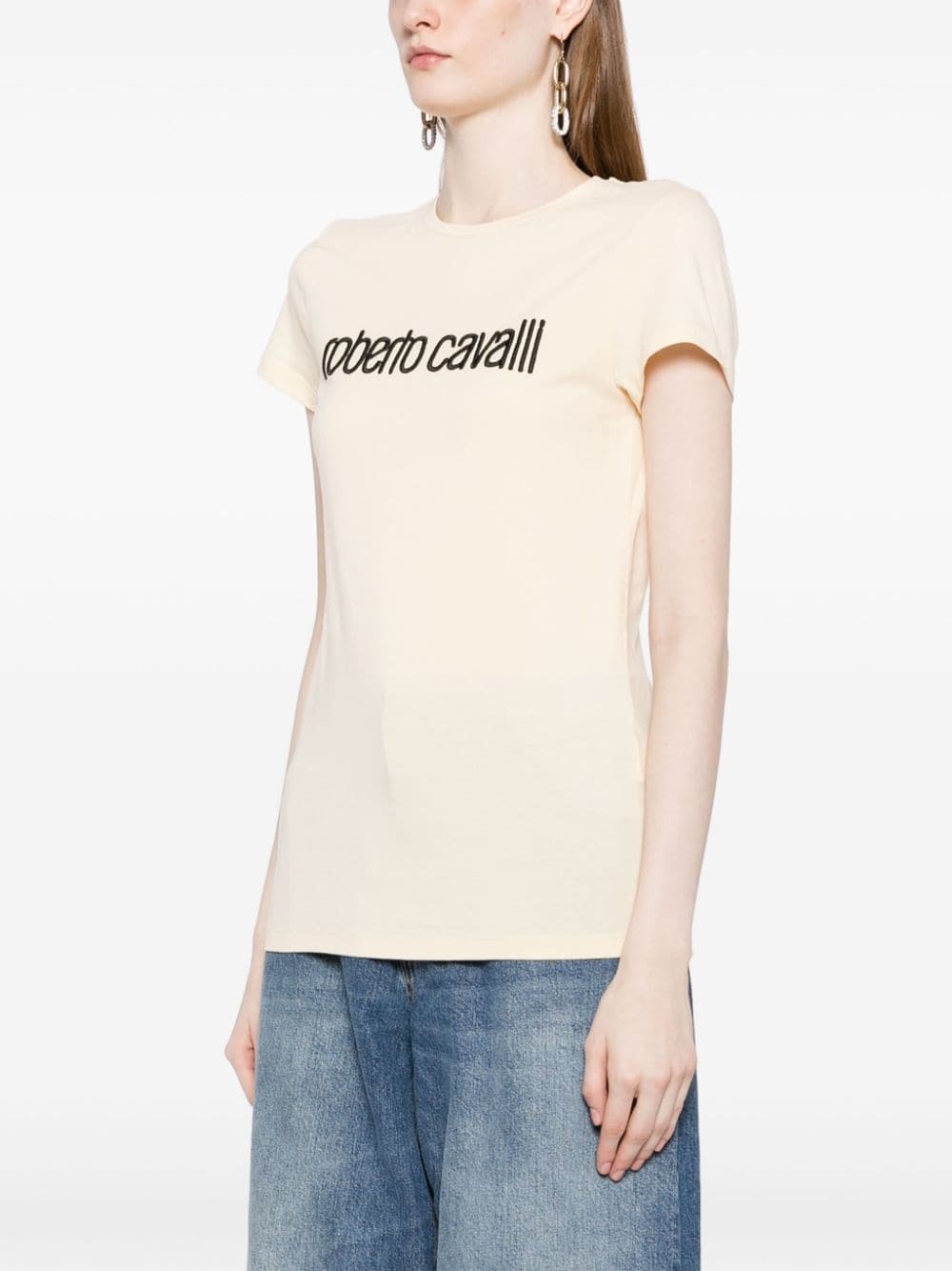 logo-embroidered stretch-cotton T-shirt - 3