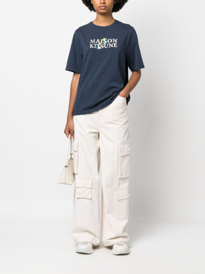 Maison Kitsuné logo-print cotton T-shirt outlook