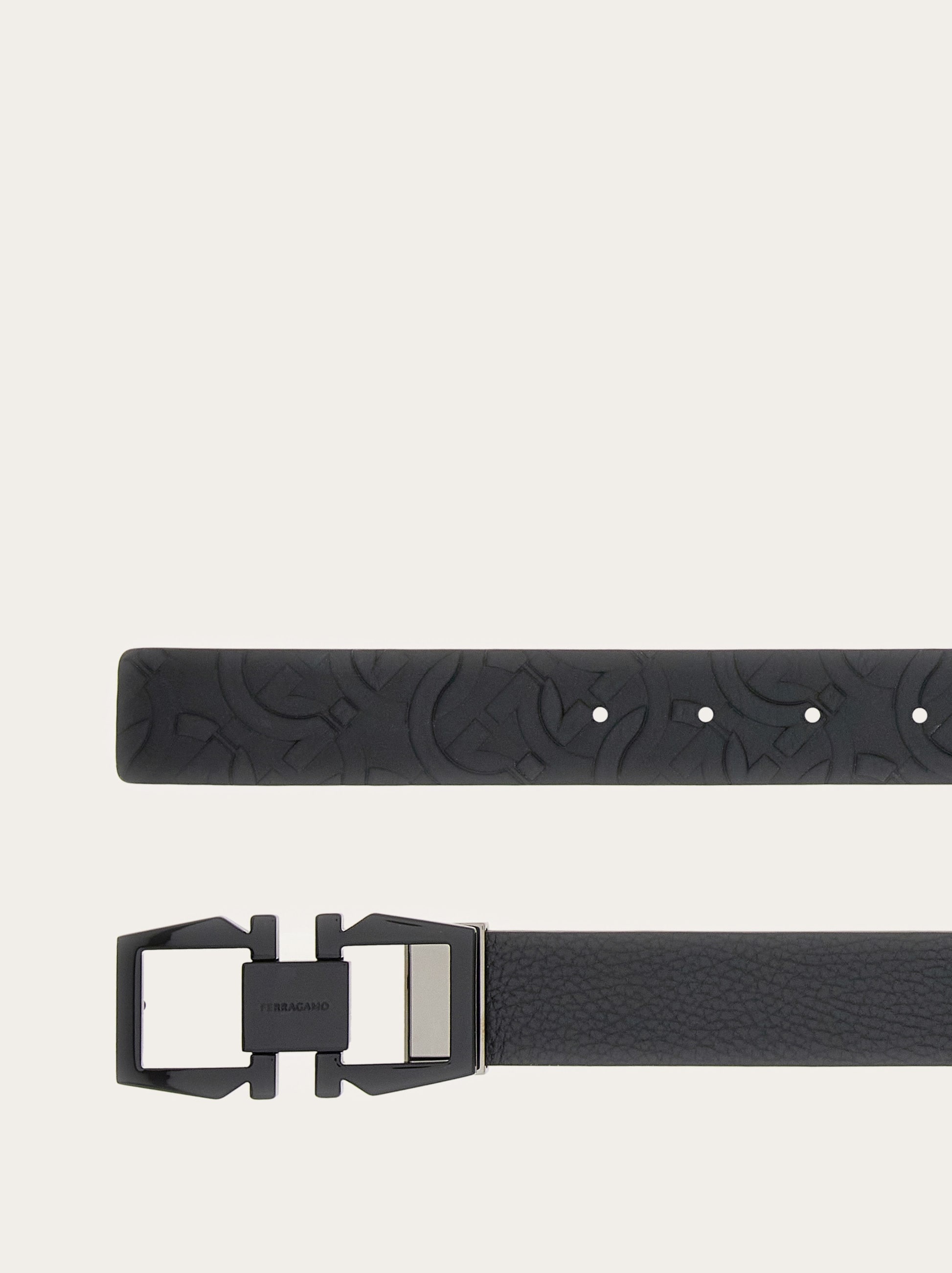 Reversible and adjustable Gancini belt - 2