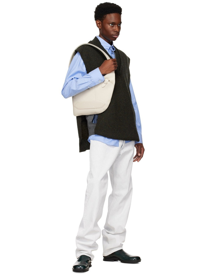 Maison Margiela Green Leather Chelsea Boots outlook