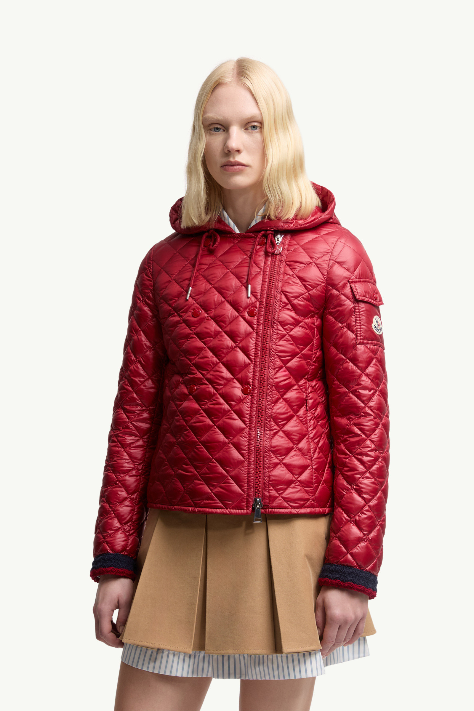 Corbelin Diamond-Quilted Hooded Short Down Jacket - 3