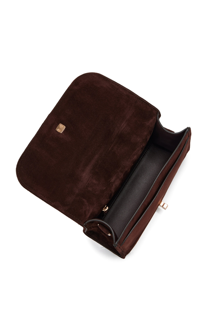 Leonora Small Suede Crossbody Bag brown 6