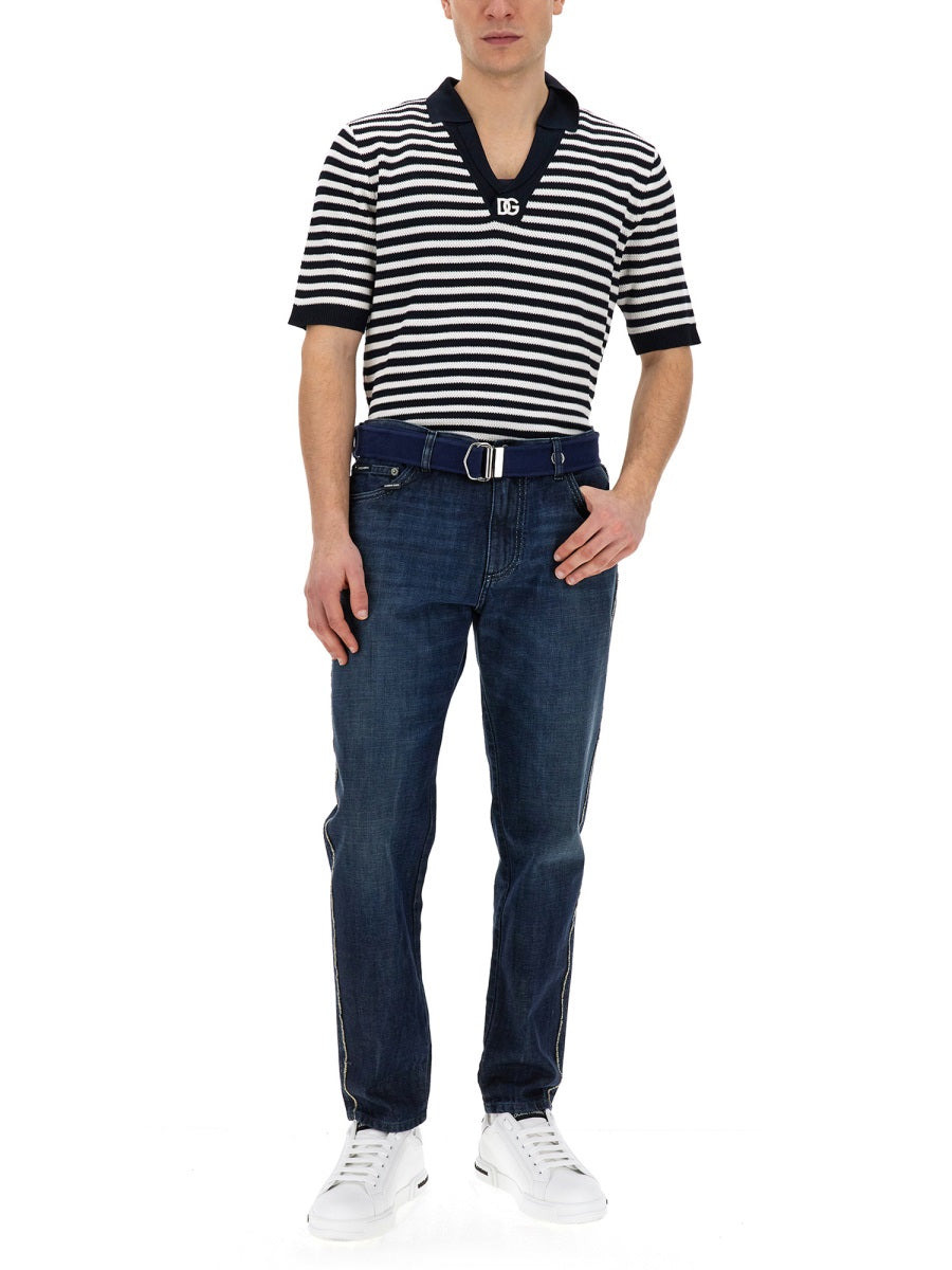 Dolce & Gabbana Men Loose Fit Jeans - 2