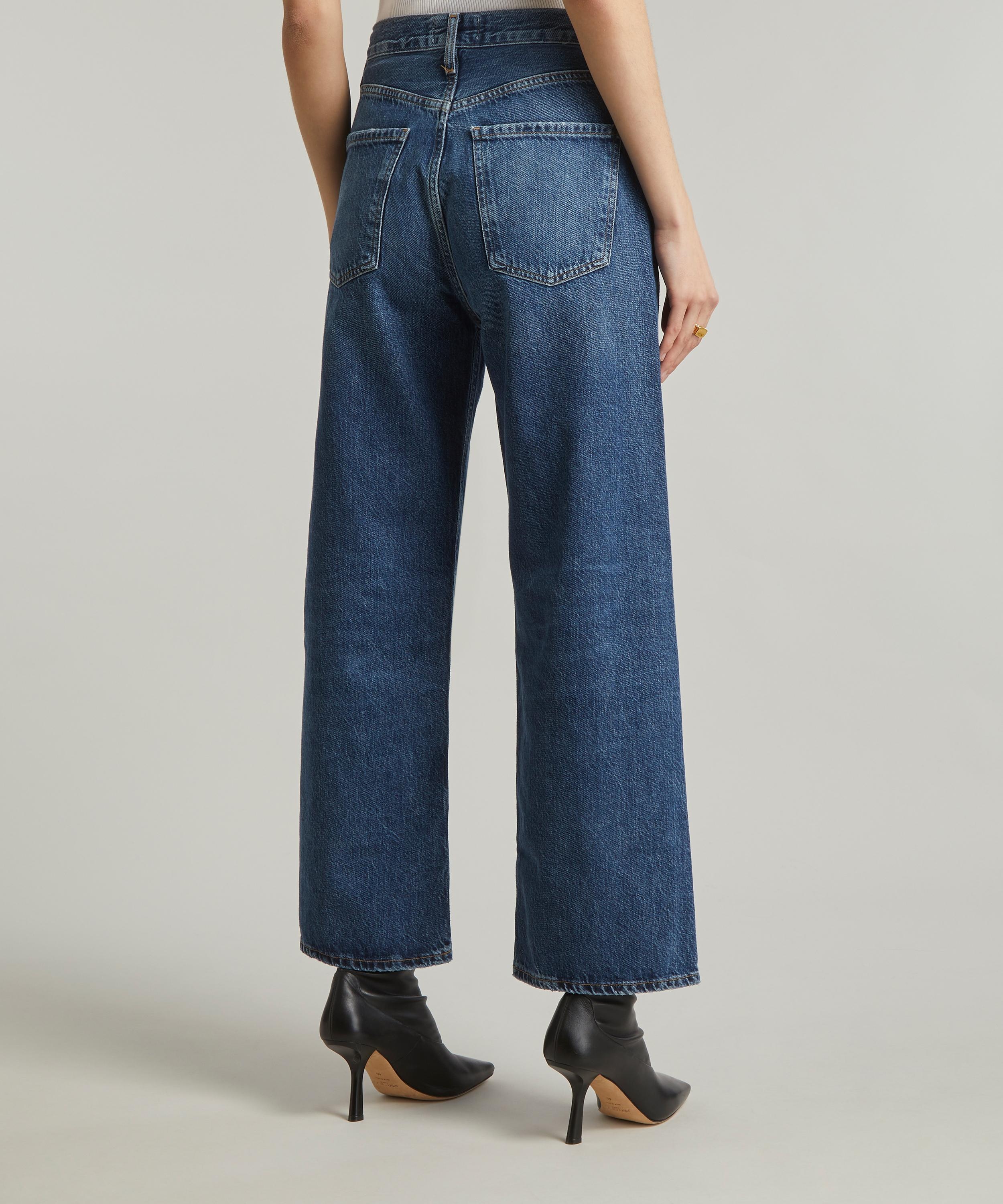 Ren High-Rise Wide-Leg Jeans in Contro - 4