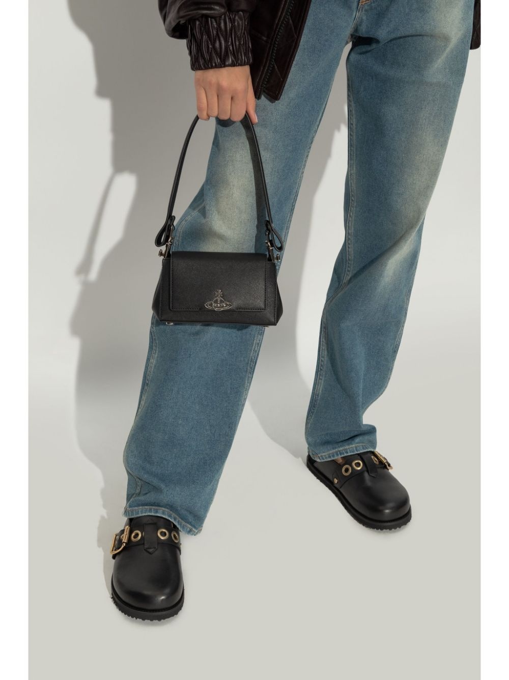 Orb-plaque shoulder bag - 4