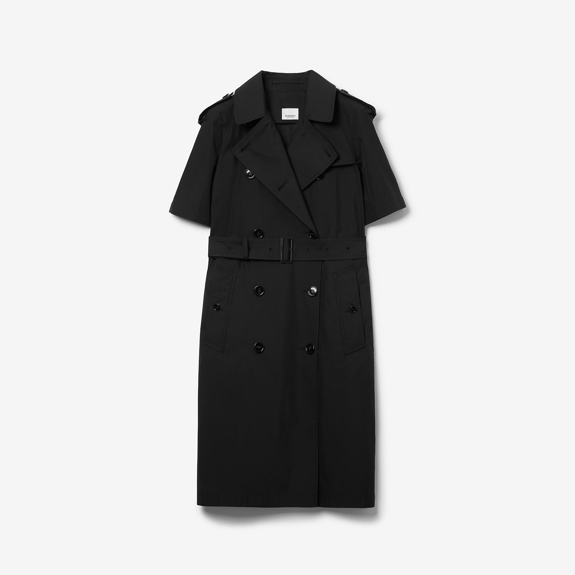 Cotton Blend Trench Dress - 1