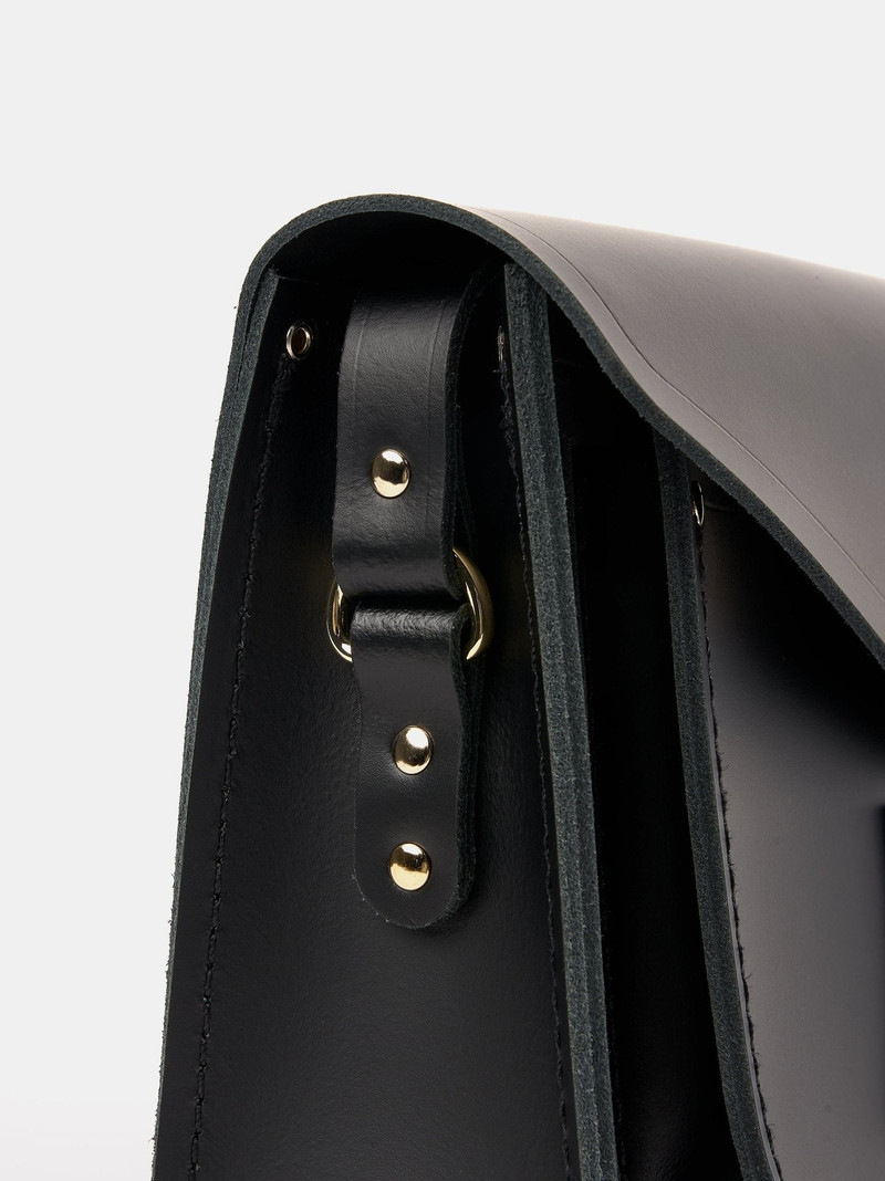 The Twist Lock Satchel - Black 7