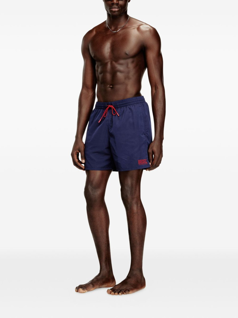 Diesel drawstring logo-detail swim shorts outlook