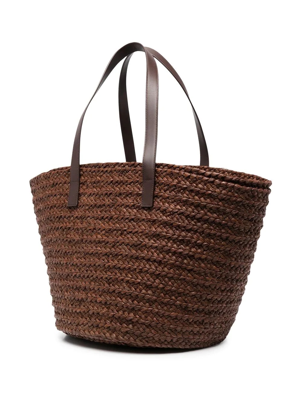 woven-raffia tote bag - 3