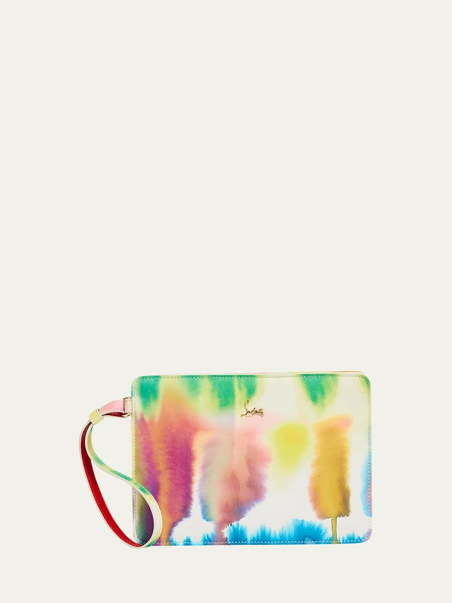 Bettina Small Pouch Bag in Tie-Dye Leather - 1