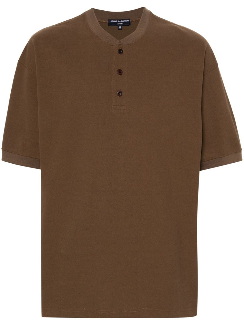 piqué-weave cotton T-shirt 1
