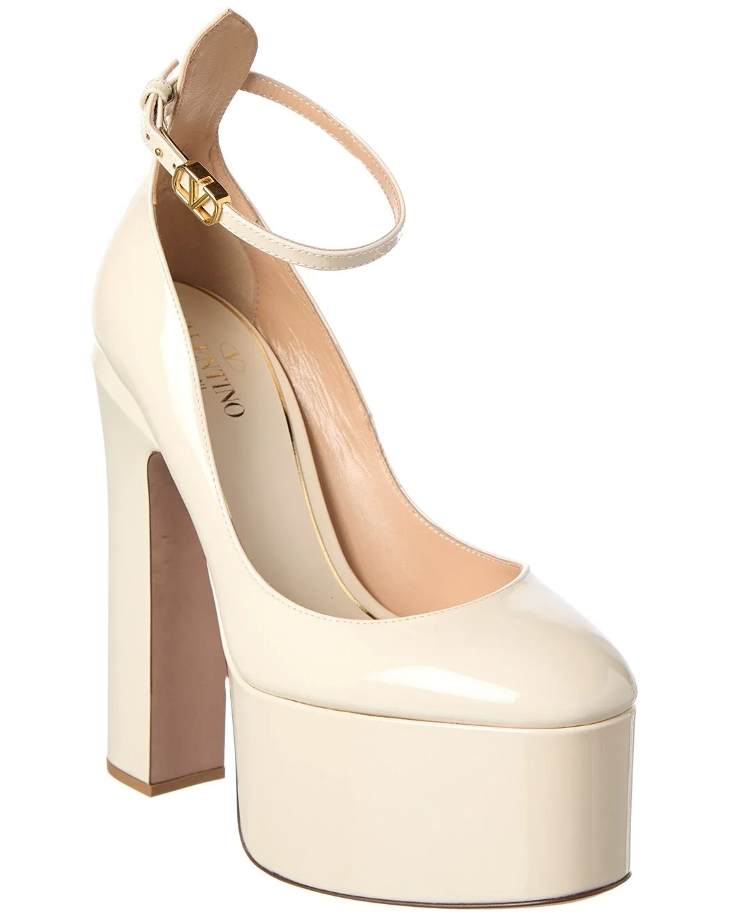 Valentino Tan-Go 155 Patent Platform Pump - 1