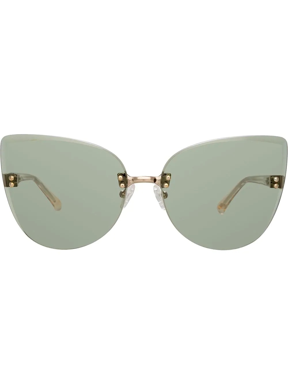 frameless cat eye sunglasses - 1