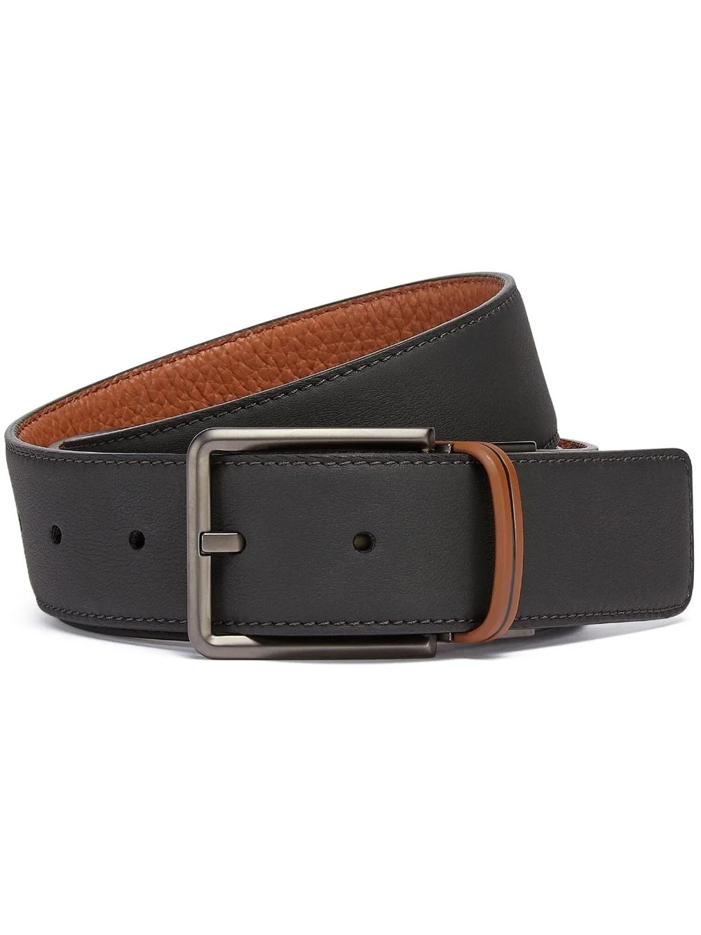 reversible leather belt - 1