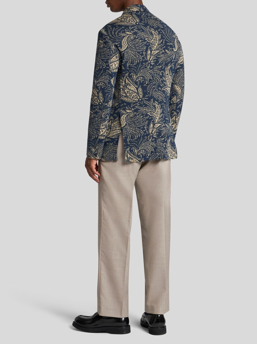 KNIT BLAZER WITH PAISLEY DESIGN - 4