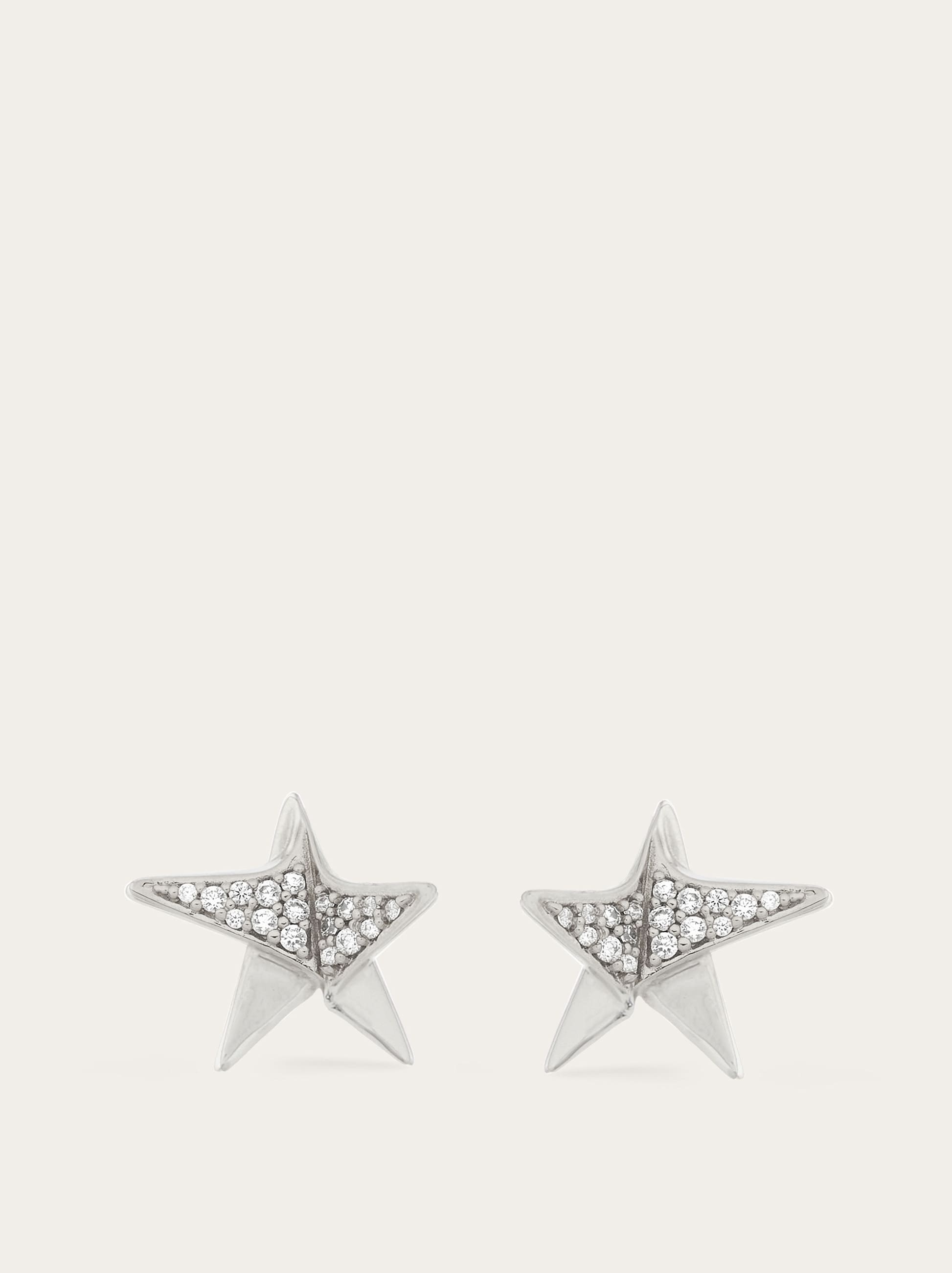 Star earrings with crystals - 1