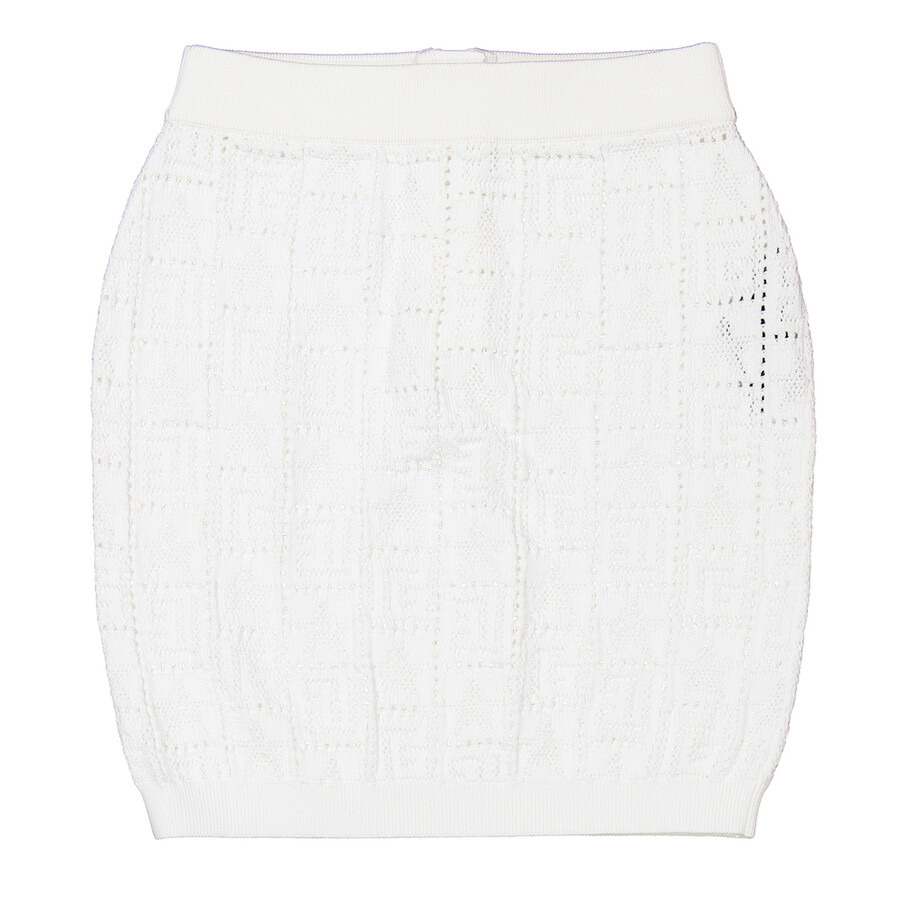 Balmain Monogram Mesh Mini Skirt - 5