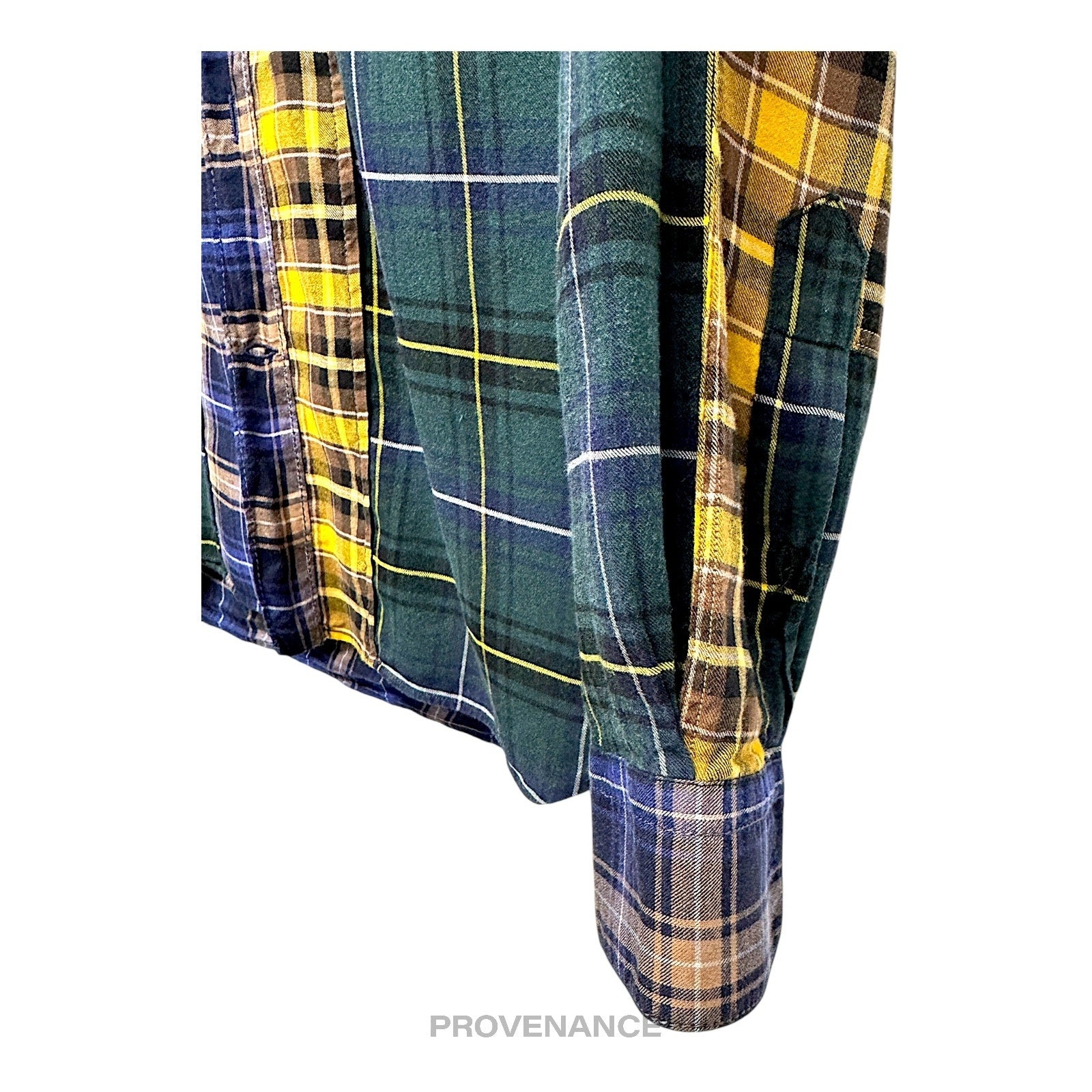 Lanvin Patchwork Flannel Shirt - Multicolor Plaid 37 14.5 - 6