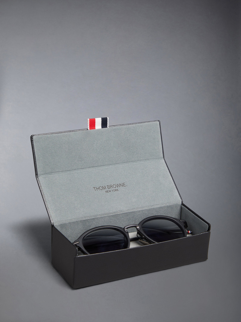 Acetate And Titanium Round Sunglasses 8