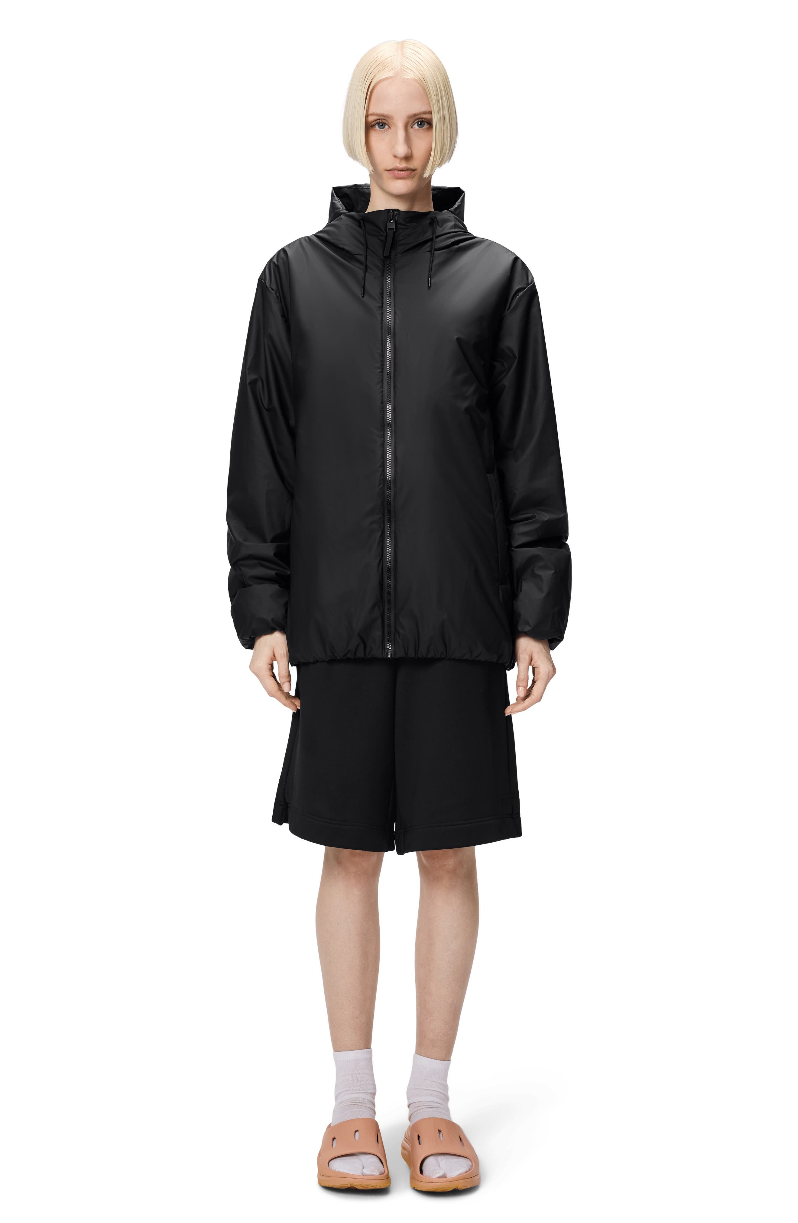 Rains Lohja Insulated Rain Jacket in Black at Nordstrom - 3