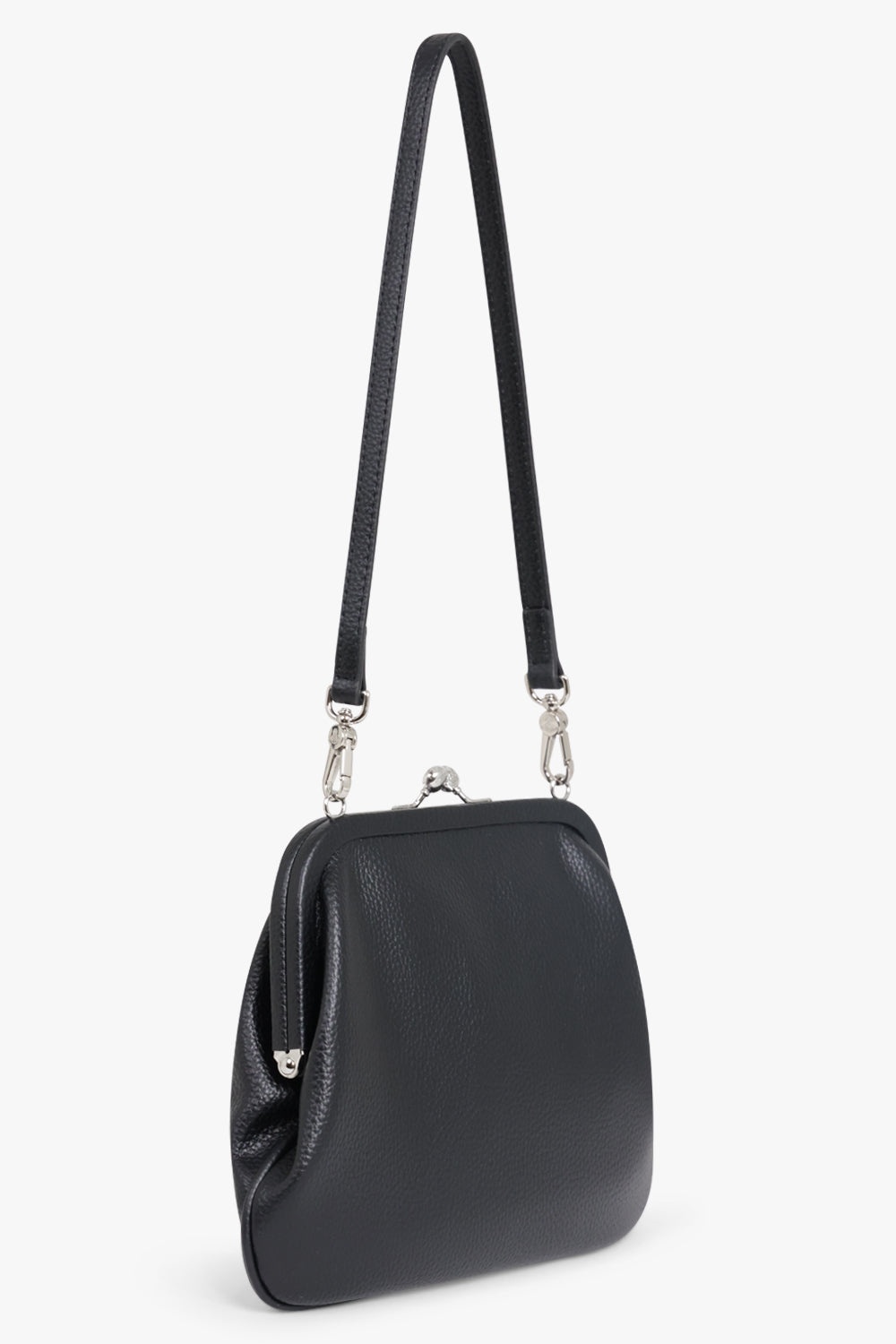 VIVIENNE GRAINED CLUTCH BAG | BLACK - 2