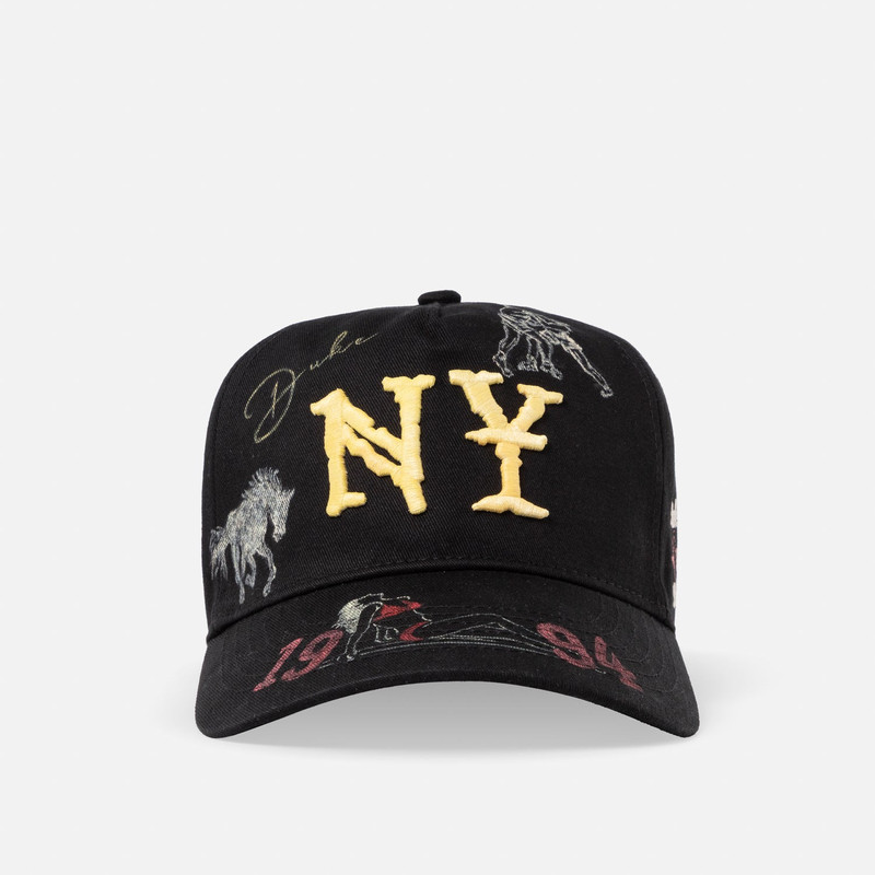 Hand-Painted NY Black Cap 1