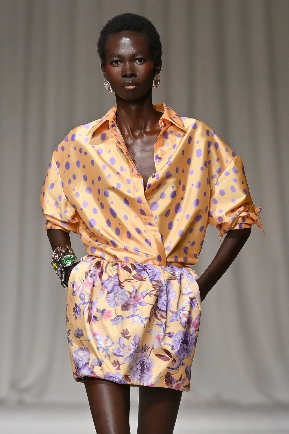 PEONY DOTS TOP (RUNWAY) - 1