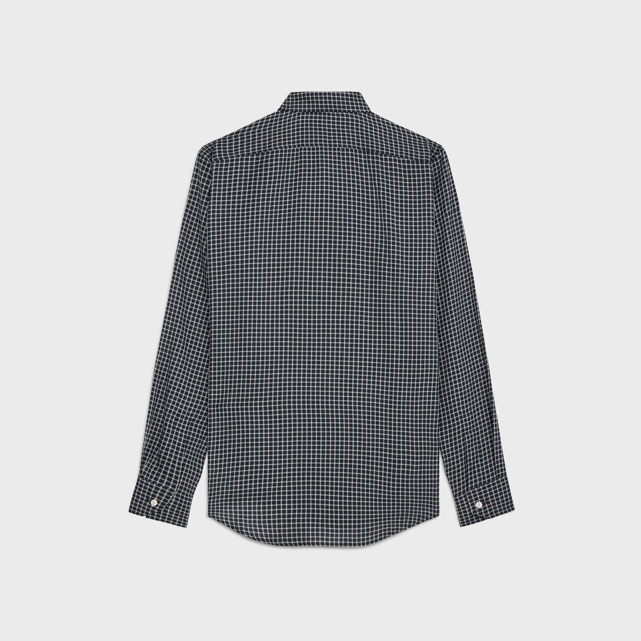 loose shirt in checked cotton - 2
