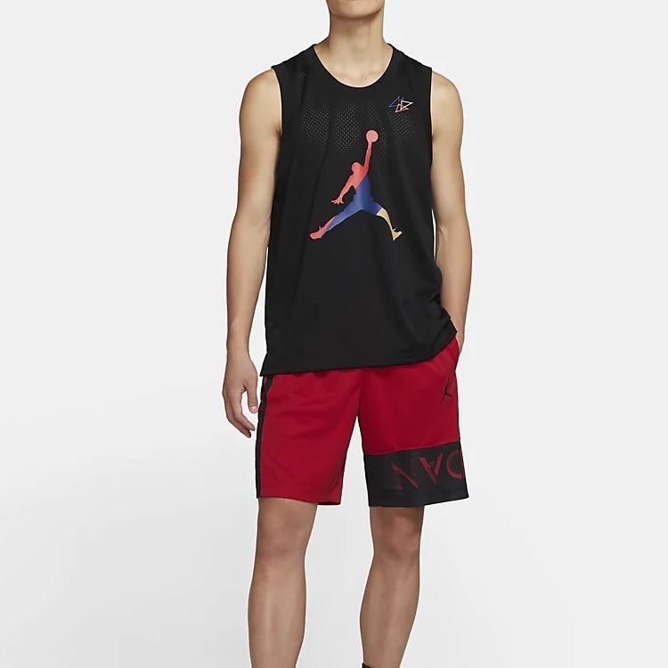 Air Jordan Sport DNA Mesh Breathable Jersey Black CK9591-010 - 3