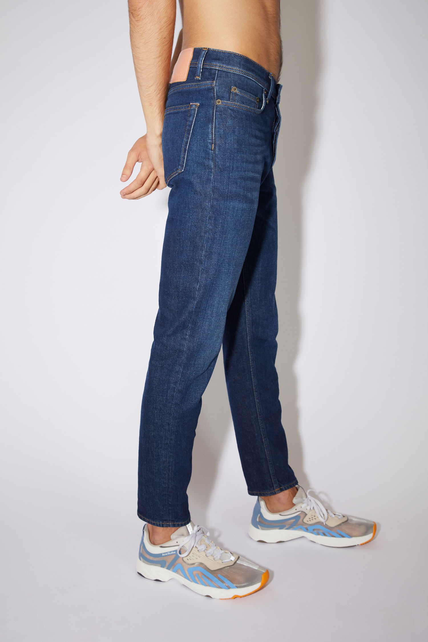 Slim tapered jeans - Dark Blue - 4