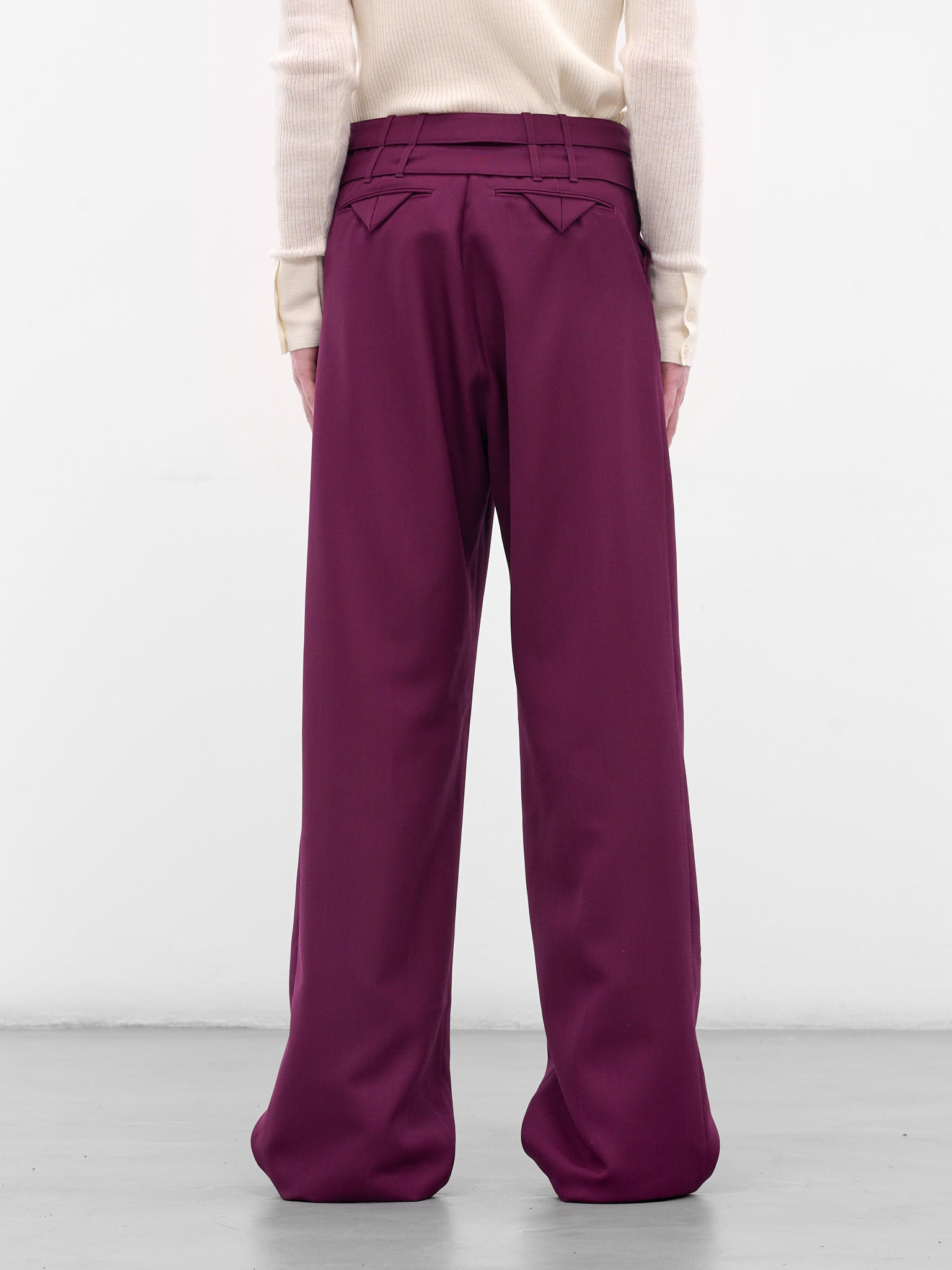 Fuchsia Wde Leg Trousers - 3