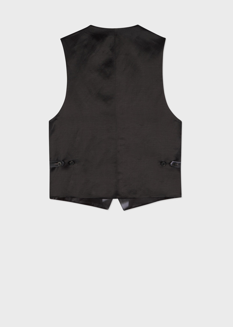Paul Smith Charcoal 'Morning Light' Viscose-Wool Waistcoat outlook