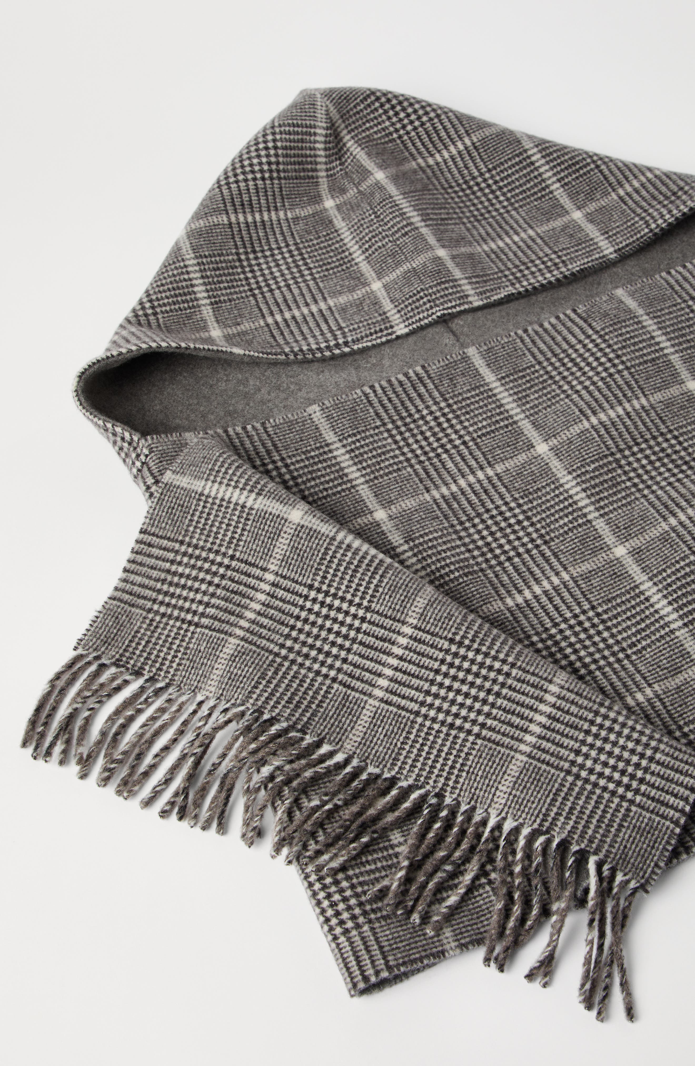 Brunello Cucinelli Prince of Wales scarf in Brown at Nordstrom - 3