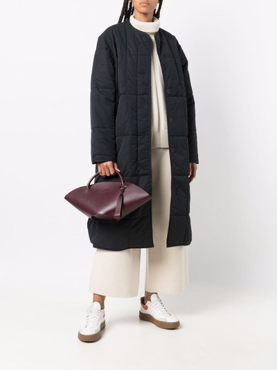 Studio Nicholson collarless padded overcoat outlook