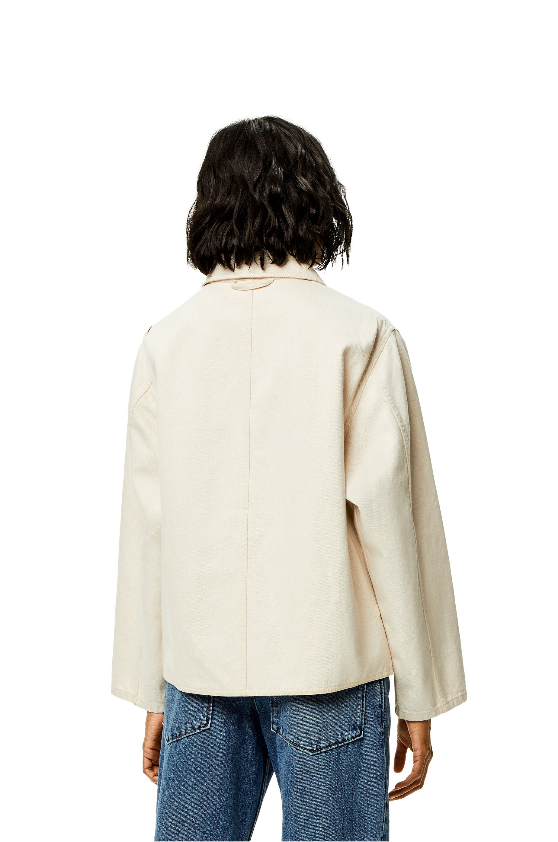 Workwear jacket in cotton and linen - 4