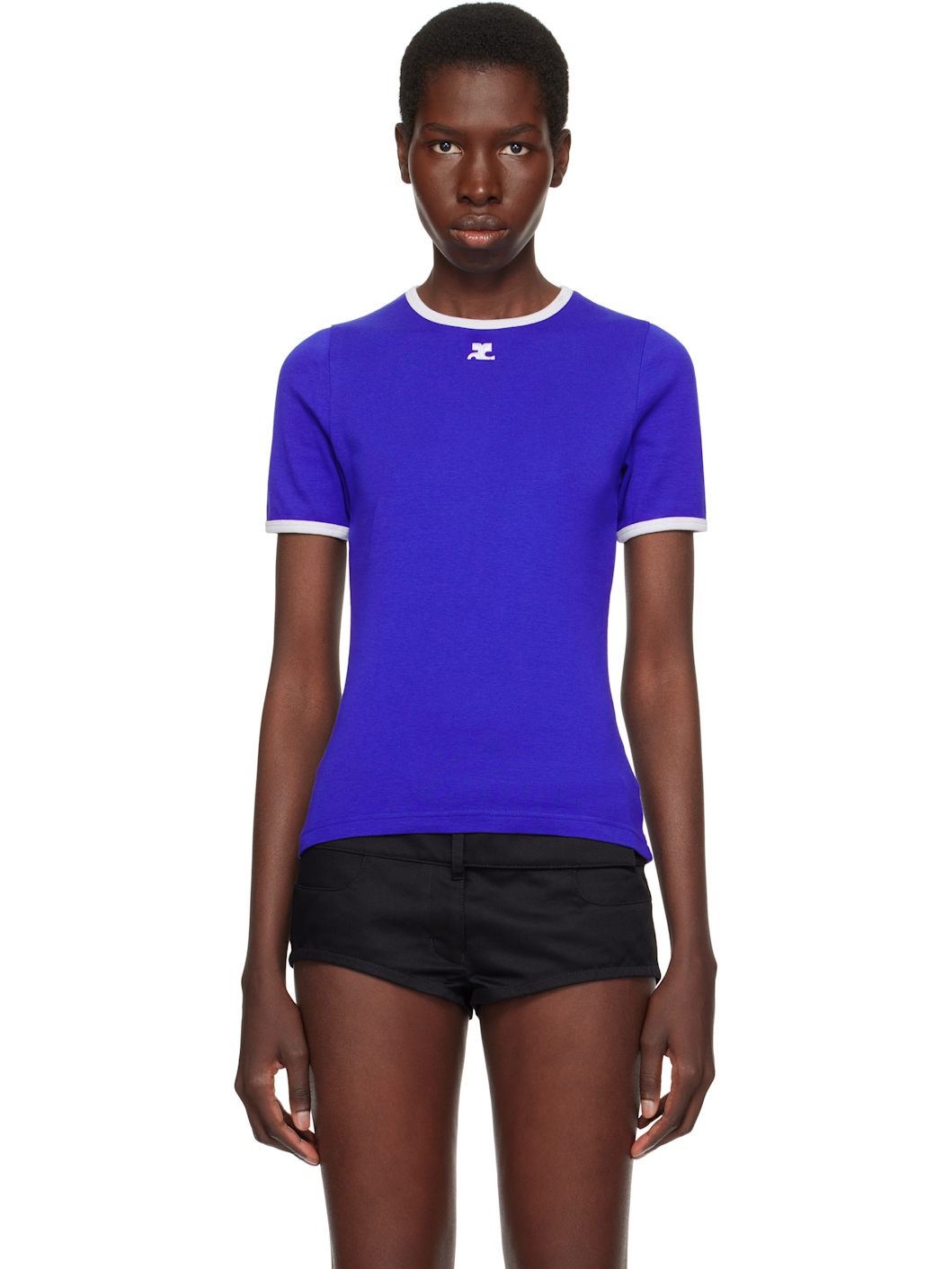 Blue Heritage Contrast T-shirt - 1