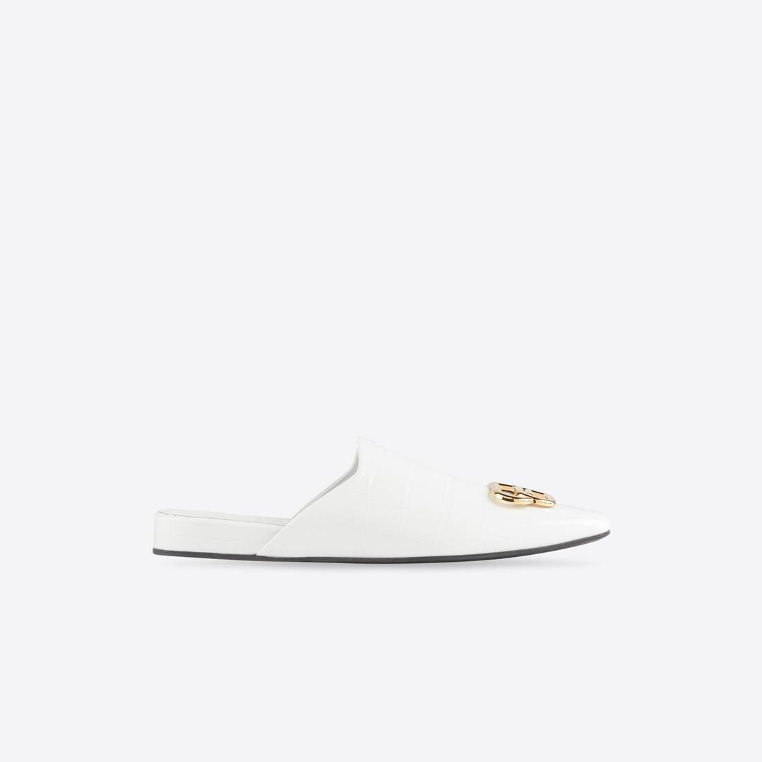 Women's Cosy Bb Mule in White/gold - 1