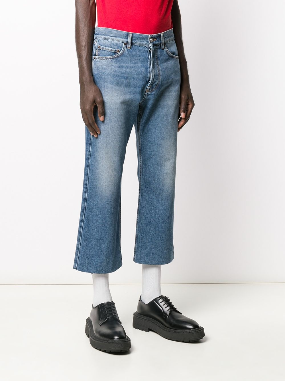 cropped straight-leg jeans - 3