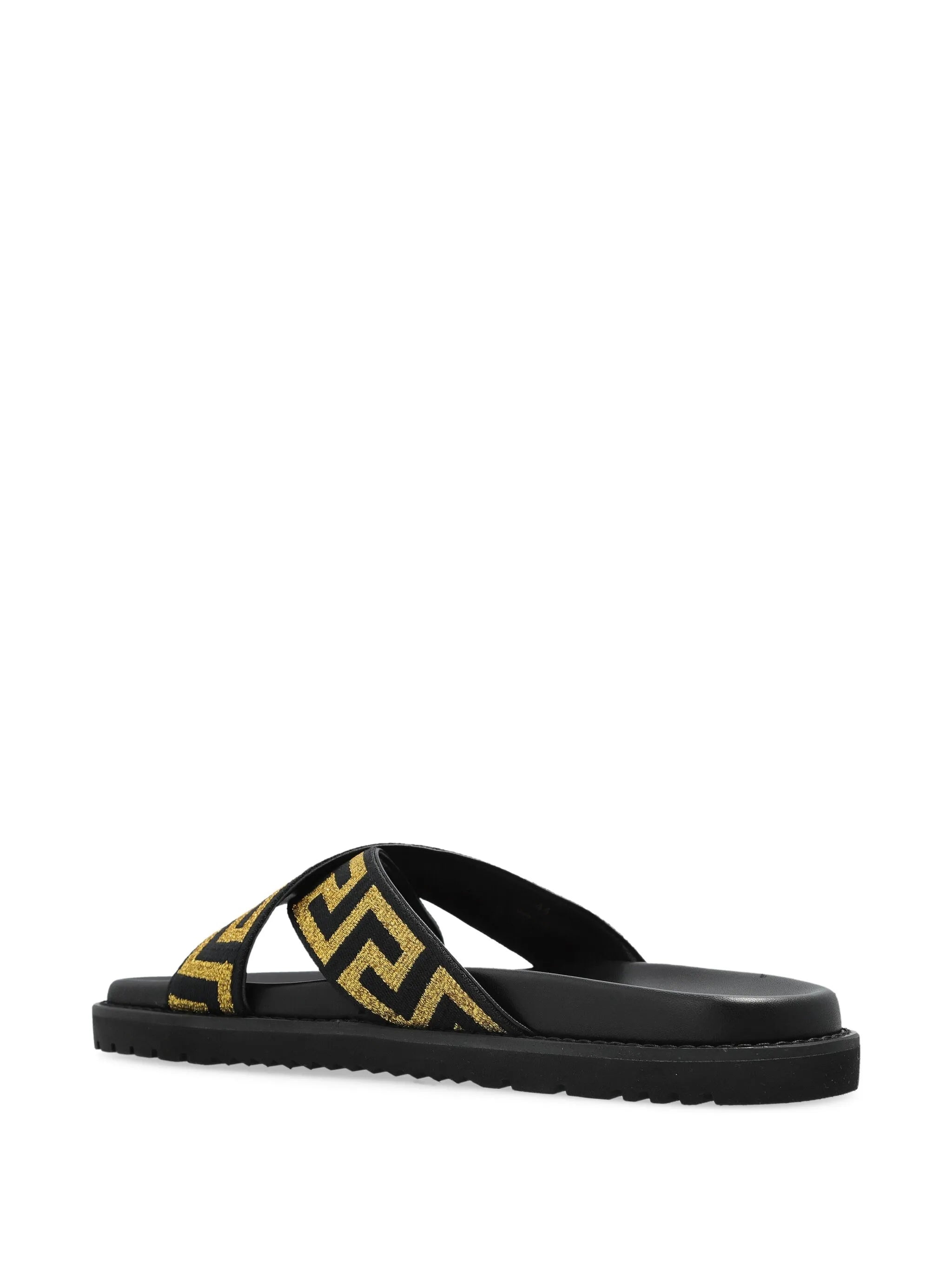 Versace Greca-embellished Slides - 2