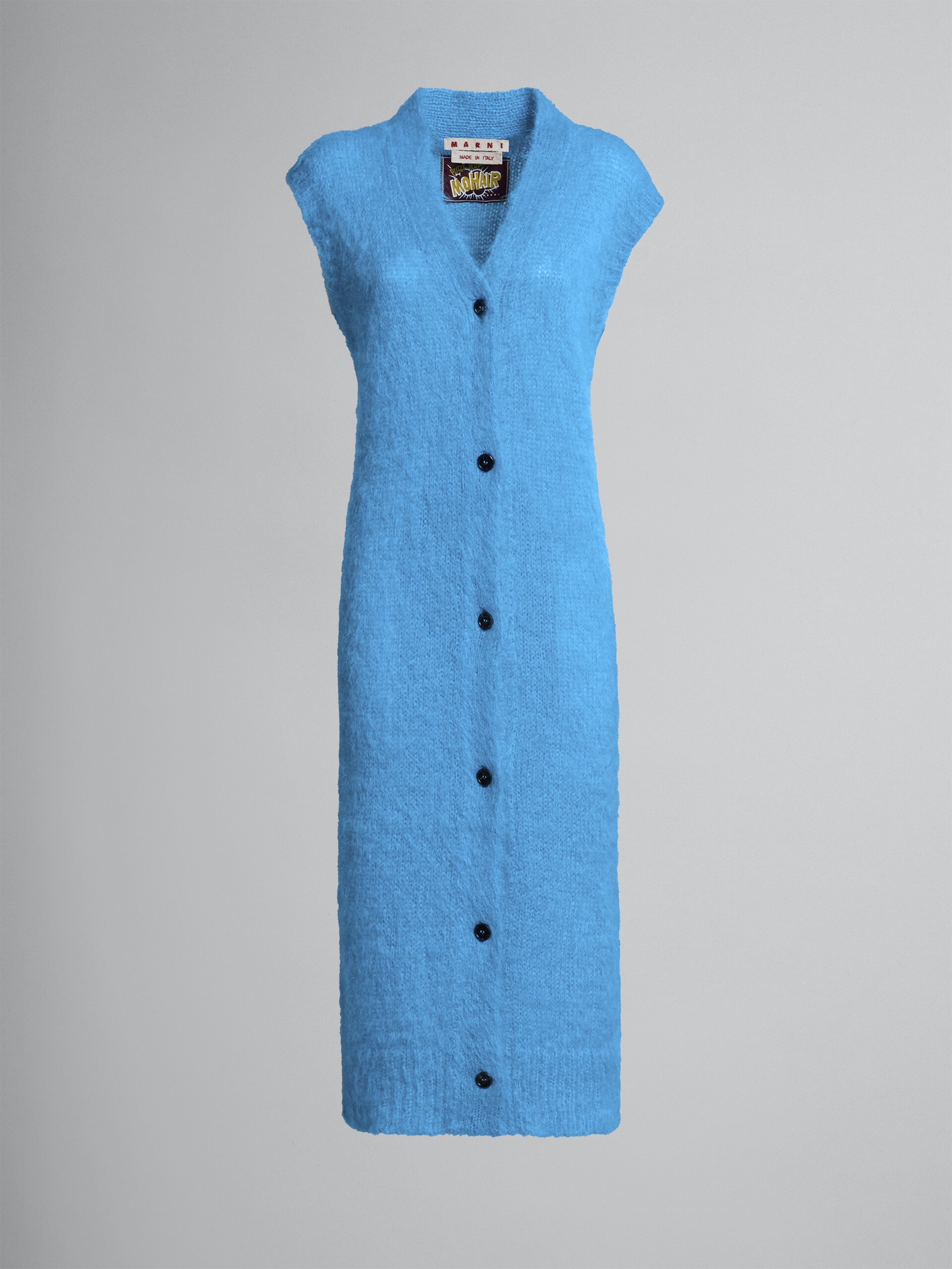 MOHAIR AND WOOL LONG VEST - 1