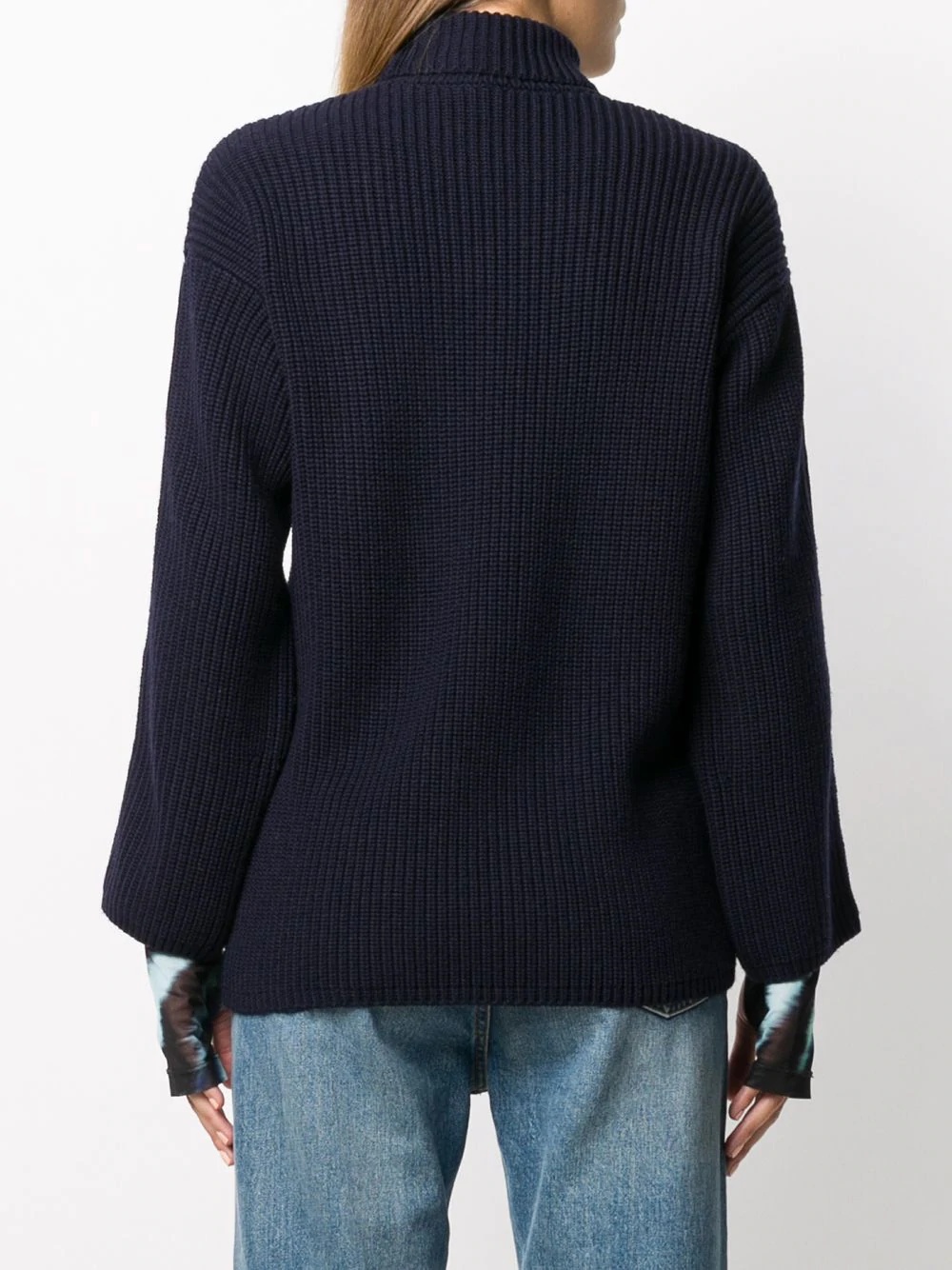 ribbed rollneck jumper - 4