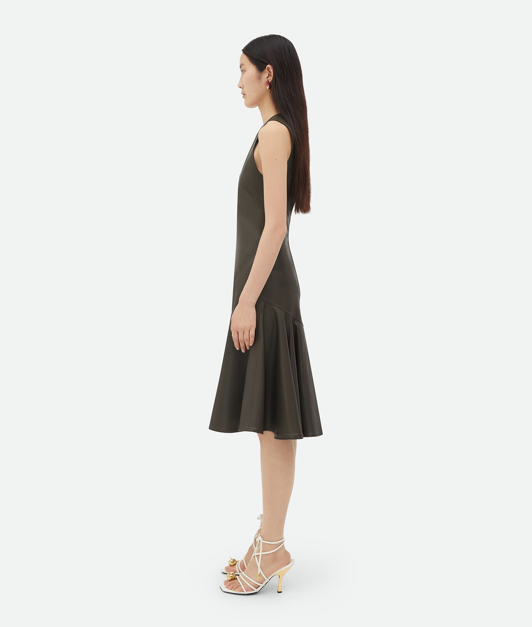 Leather Midi Dress - 2