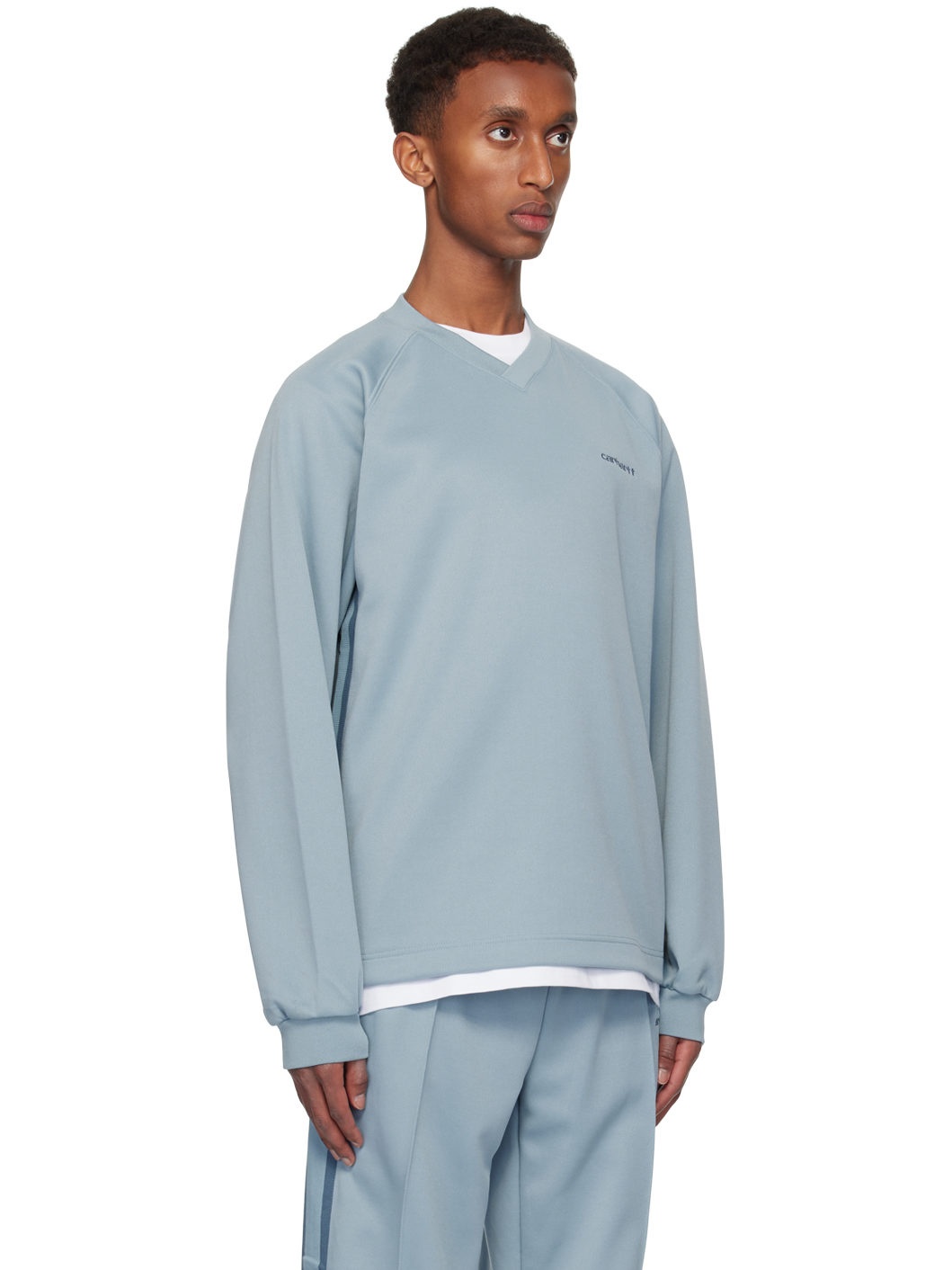 Blue Bolan V-Neck Sweatshirt - 2