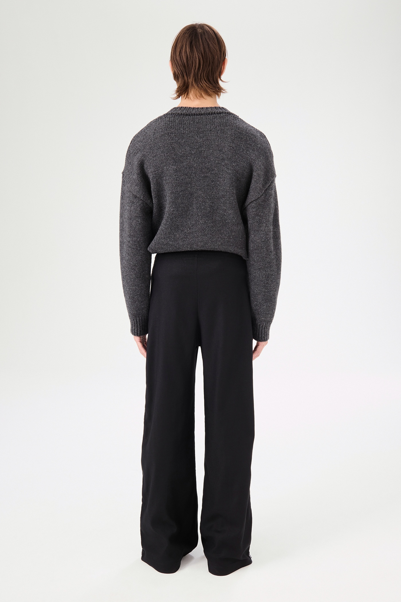 Track Pants Black Canvas Jersey - 6