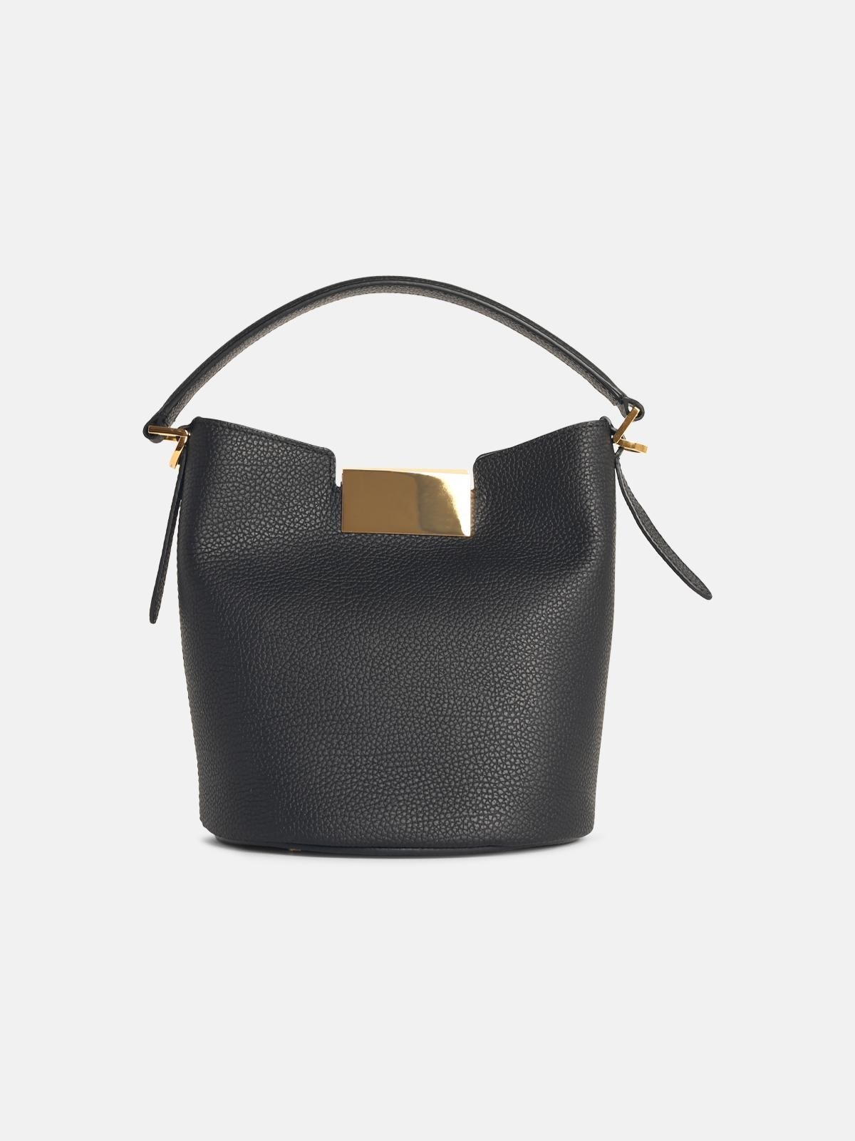 'TRUNKAROO' BLACK LEATHER BAG - 3