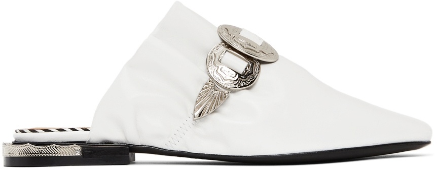 White Slip-On Loafers - 2
